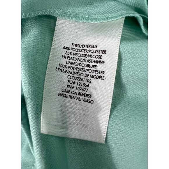 NWT Alice & Olivia Size 10 Stacey Slim-Fit Ankle Pants in Mint MSRP $275 - Picture 10 of 12